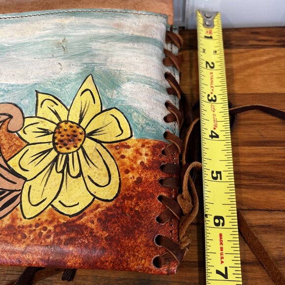 American Darling Hand Tooled and Hand Painted Clutch - Picture 4 of 5